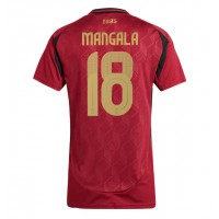 Maglie da calcio Belgio Orel Mangala #18 Prima Maglia Femminile Europei 2024 Manica Corta